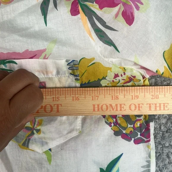 LE SUPERBE Tropi Cali Fruit Salad Ex-Boyfriend Long Sleeve Shirt Women’s, Size 6 Tops